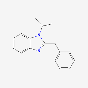 molecular formula C17H18N2 B2898689 2-benzyl-1-(propan-2-yl)-1H-1,3-benzodiazole CAS No. 305347-36-8
