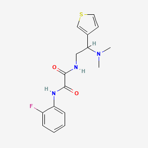 N1-(2-(dimethylamino)-2-(thiophen-3-yl)ethyl)-N2-(2-fluorophenyl)oxalamide