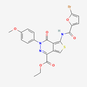 B2898731 Ethyl 5-[(5-bromofuran-2-carbonyl)amino]-3-(4-methoxyphenyl)-4-oxothieno[3,4-d]pyridazine-1-carboxylate CAS No. 851977-73-6