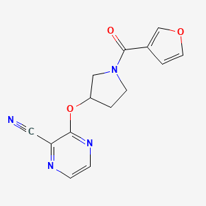 3-((1-(Furan-3-carbonyl)pyrrolidin-3-yl)oxy)pyrazine-2-carbonitrile