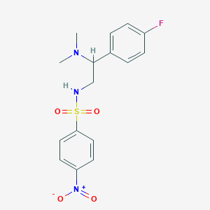 N-(2-(dimethylamino)-2-(4-fluorophenyl)ethyl)-4-nitrobenzenesulfonamide