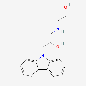 molecular formula C17H20N2O2 B2898819 1-Carbazol-9-yl-3-(2-hydroxy-ethylamino)-propan-2-ol CAS No. 301160-68-9