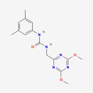 1-((4,6-Dimethoxy-1,3,5-triazin-2-yl)methyl)-3-(3,5-dimethylphenyl)urea