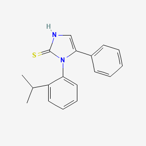 5-phenyl-1-[2-(propan-2-yl)phenyl]-1H-imidazole-2-thiol
