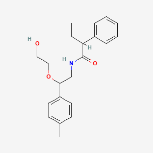 molecular formula C21H27NO3 B2898842 N-[2-(2-hydroxyethoxy)-2-(4-methylphenyl)ethyl]-2-phenylbutanamide CAS No. 1795086-30-4