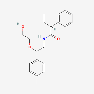 N-(2-(2-hydroxyethoxy)-2-(p-tolyl)ethyl)-2-phenylbutanamide