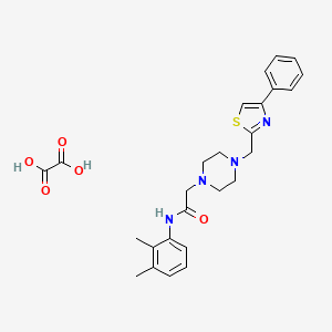 N-(2,3-dimethylphenyl)-2-(4-((4-phenylthiazol-2-yl)methyl)piperazin-1-yl)acetamide oxalate