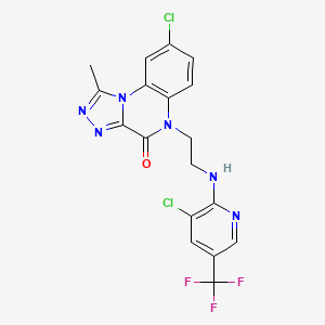 8-chloro-5-(2-{[3-chloro-5-(trifluoromethyl)-2-pyridinyl]amino}ethyl)-1-methyl[1,2,4]triazolo[4,3-a]quinoxalin-4(5H)-one
