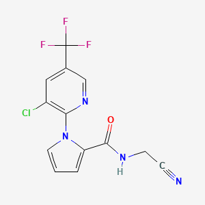 1-[3-chloro-5-(trifluoromethyl)-2-pyridinyl]-N-(cyanomethyl)-1H-pyrrole-2-carboxamide