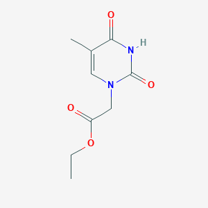molecular formula C9H12N2O4 B2898867 Ethyl 2-(5-methyl-2,4-dioxopyrimidin-1-yl)acetate CAS No. 55036-34-5