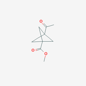 molecular formula C9H12O3 B2898873 Methyl 3-acetylbicyclo[1.1.1]pentane-1-carboxylate CAS No. 131515-42-9