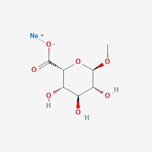 molecular formula C₇H₁₁NaO₇ B028989 α-L-艾杜糖醛酸甲酯钠盐 CAS No. 134355-31-0