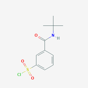 3-(Tert-butylcarbamoyl)benzene-1-sulfonyl chloride