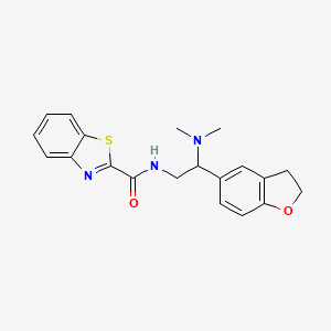 N-(2-(2,3-dihydrobenzofuran-5-yl)-2-(dimethylamino)ethyl)benzo[d]thiazole-2-carboxamide