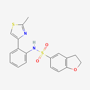 N-(2-(2-methylthiazol-4-yl)phenyl)-2,3-dihydrobenzofuran-5-sulfonamide