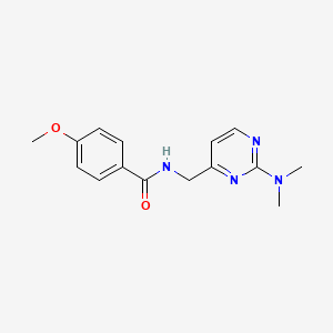 N-((2-(dimethylamino)pyrimidin-4-yl)methyl)-4-methoxybenzamide