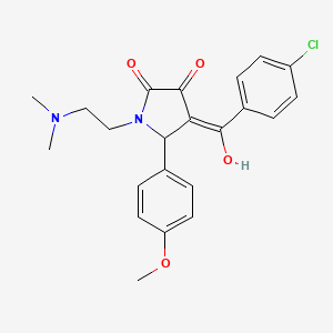 4-(4-chlorobenzoyl)-1-(2-(dimethylamino)ethyl)-3-hydroxy-5-(4-methoxyphenyl)-1H-pyrrol-2(5H)-one