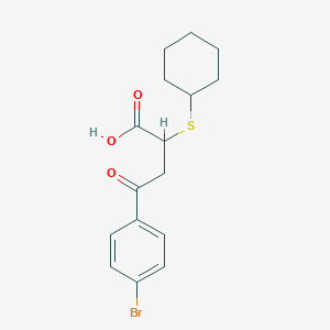 4-(4-Bromophenyl)-2-(cyclohexylsulfanyl)-4-oxobutanoic acid