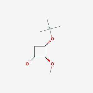 (2R,3S)-2-Methoxy-3-[(2-methylpropan-2-yl)oxy]cyclobutan-1-one