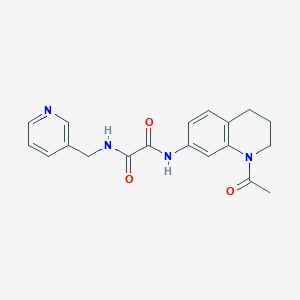 molecular formula C19H20N4O3 B2898941 N-(1-acetyl-1,2,3,4-tetrahydroquinolin-7-yl)-N'-[(pyridin-3-yl)methyl]ethanediamide CAS No. 898465-89-9