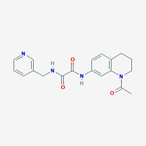 N'-(1-acetyl-3,4-dihydro-2H-quinolin-7-yl)-N-(pyridin-3-ylmethyl)oxamide