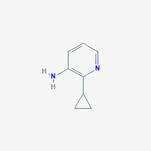 molecular formula C8H10N2 B2898947 2-Cyclopropylpyridin-3-amine CAS No. 1417519-28-8