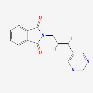 2-[3-(Pyrimidin-5-yl)prop-2-en-1-yl]-2,3-dihydro-1H-isoindole-1,3-dione