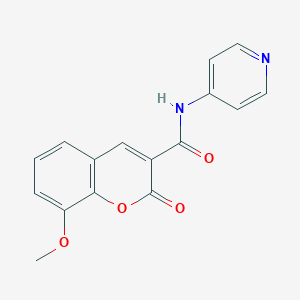 B2898987 8-methoxy-2-oxo-N-pyridin-4-yl-2H-chromene-3-carboxamide CAS No. 505067-78-7