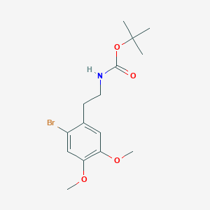 molecular formula C15H22BrNO4 B289902 tert-butyl N-[2-(2-bromo-4,5-dimethoxyphenyl)ethyl]carbamate 