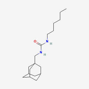 molecular formula C18H32N2O B2899023 1-[(adamantan-1-yl)methyl]-3-hexylurea CAS No. 684225-46-5