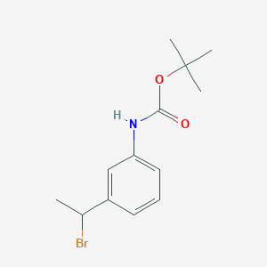 tert-Butyl 3-(1-bromoethyl)phenylcarbamate