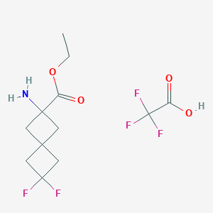 Ethyl 6-amino-2,2-difluorospiro[3.3]heptane-6-carboxylate;2,2,2-trifluoroacetic acid