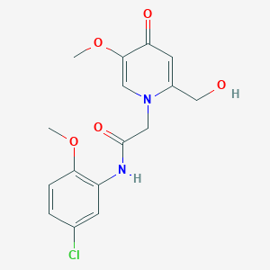 N-(5-chloro-2-methoxyphenyl)-2-(2-(hydroxymethyl)-5-methoxy-4-oxopyridin-1(4H)-yl)acetamide