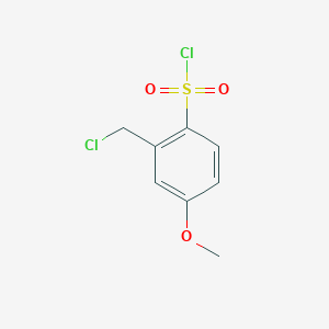 2-(Chloromethyl)-4-methoxybenzenesulfonyl chloride