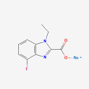 Sodium 1-ethyl-4-fluoro-1H-benzo[d]imidazole-2-carboxylate