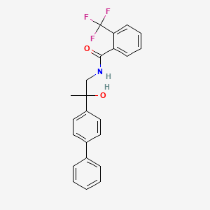 N-(2-([1,1'-biphenyl]-4-yl)-2-hydroxypropyl)-2-(trifluoromethyl)benzamide