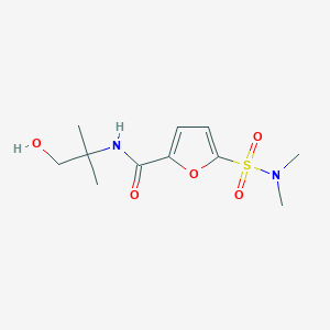 5-(N,N-dimethylsulfamoyl)-N-(1-hydroxy-2-methylpropan-2-yl)furan-2-carboxamide
