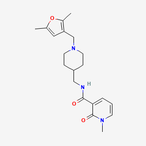 molecular formula C20H27N3O3 B2899048 N-({1-[(2,5-dimethylfuran-3-yl)methyl]piperidin-4-yl}methyl)-1-methyl-2-oxo-1,2-dihydropyridine-3-carboxamide CAS No. 1235269-35-8