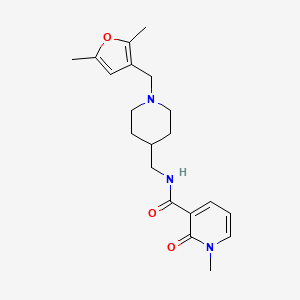 N-((1-((2,5-dimethylfuran-3-yl)methyl)piperidin-4-yl)methyl)-1-methyl-2-oxo-1,2-dihydropyridine-3-carboxamide