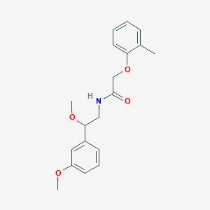 molecular formula C19H23NO4 B2899100 N-[2-methoxy-2-(3-methoxyphenyl)ethyl]-2-(2-methylphenoxy)acetamide CAS No. 1797722-94-1