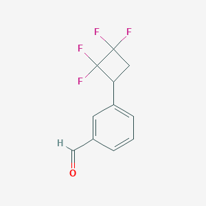 molecular formula C11H8F4O B2899114 3-(2,2,3,3-Tetrafluorocyclobutyl)benzaldehyde CAS No. 2169480-55-9