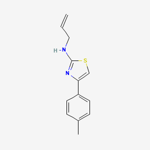 molecular formula C13H14N2S B2899127 N-allyl-4-(4-methylphenyl)-1,3-thiazol-2-amine CAS No. 402746-07-0