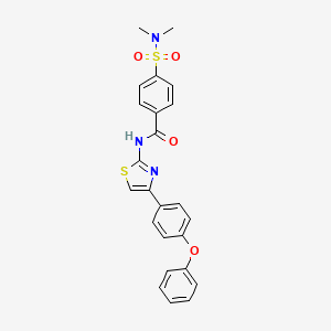 4-(dimethylsulfamoyl)-N-[4-(4-phenoxyphenyl)-1,3-thiazol-2-yl]benzamide