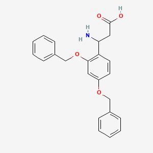 3-Amino-3-[2,4-bis(benzyloxy)phenyl]propanoic Acid
