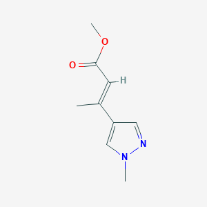 methyl 3-(1-methyl-1H-pyrazol-4-yl)but-2-enoate