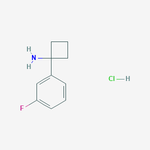 B2899164 1-(3-Fluorophenyl)cyclobutanamine hydrochloride CAS No. 1228880-28-1; 179411-86-0
