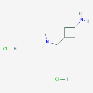 3-[(Dimethylamino)methyl]cyclobutan-1-amine;dihydrochloride
