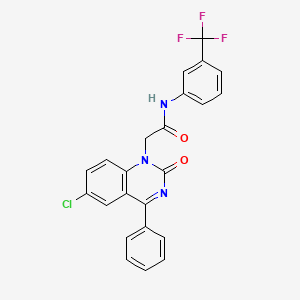 2-(6-chloro-2-oxo-4-phenylquinazolin-1(2H)-yl)-N-(3-(trifluoromethyl)phenyl)acetamide