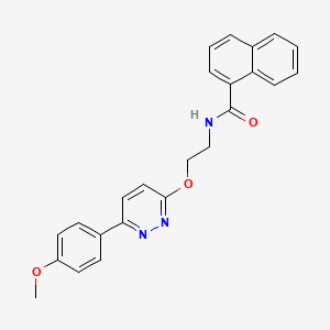 N-(2-((6-(4-methoxyphenyl)pyridazin-3-yl)oxy)ethyl)-1-naphthamide