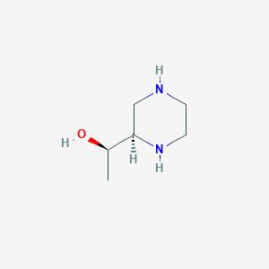 molecular formula C6H14N2O B2899177 (R)-1-((R)-piperazin-2-yl)ethan-1-ol CAS No. 1036741-10-2; 2007910-33-8